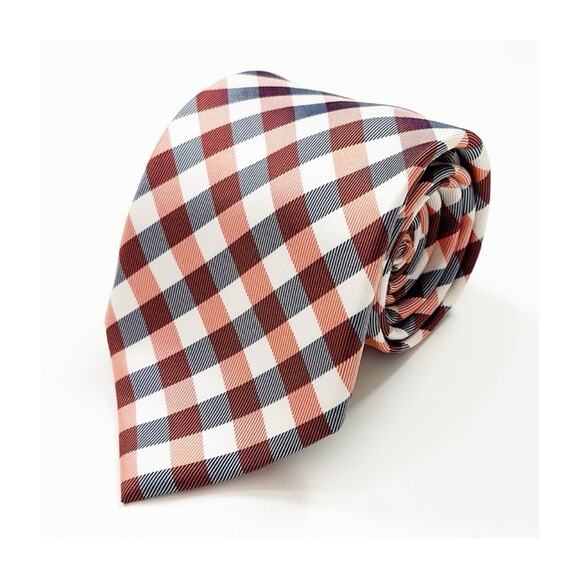 Izod Plaid Silk Tie - Picture 1 of 5